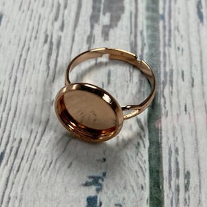 Adjustable rind bezel, ring base, 12mm 10 pieces.