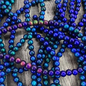 50- 6mm Round Micro Mood Beads