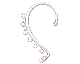 Ear Wrap Finding Silver color ,Ear Cuff DIY, one pair.