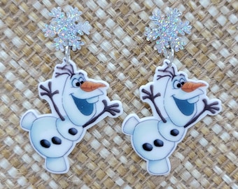 Disney Inspired Frozen Earrings - Anna, Elsa, Olaf and Bruni