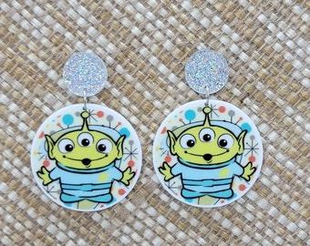 Op Toy Story geïnspireerde acryloorbellen Little Green Men