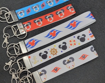 Disney Cruise Line Inspired Wristlet/Key Fob