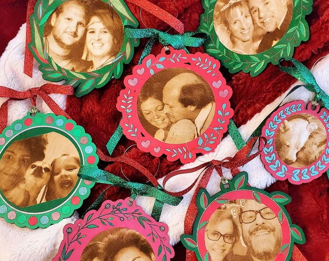 Ornaments:  Engraved Personalized Holiday Ornaments