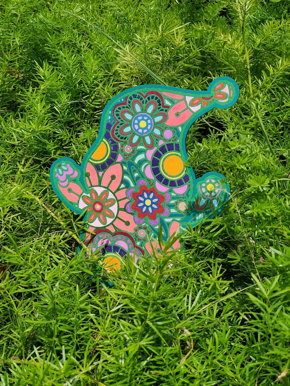 Paint Your Own Garden Gnomes Zentangle Etsy