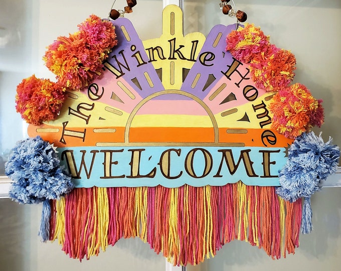 Decor:  Personalized Welcome Sign