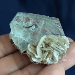 Tabular Aquamarine Crystal in Matrix, Natural Color Aquamarine, 225 carats Terminated Aquamarine Crystal, Raw Pale Blue Aquamarine