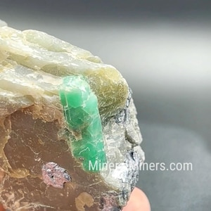 Emerald Decorator Specimen, Small Green Emerald Crystal, Decorator Green Beryl, Genuine Emerald Stone, May Gem, Natural Green Beryl Specimen