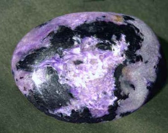 Purple Charoite Massage Stone, All Polished Charoite, Charoite Rough, High Grade Charoite, Russian Charoite Rock, Purple Polished Charoite