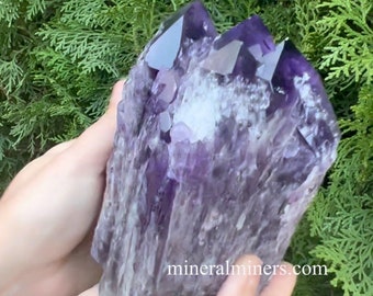 Brazilian Amethyst Crystal, Large Cathedral Amethyst, Natural Purple Color Stone, Collector Amethyst Specimen, Amethyst Mineral Specimen