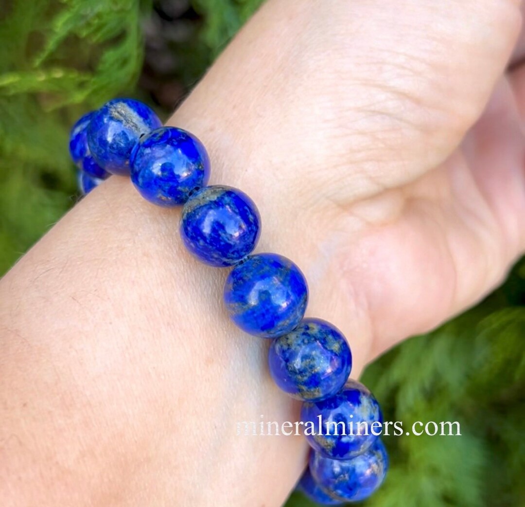 Lapis Lazuli Bracelet, 11mm Untreated Lapis Lazuli Bead Bracelet, Natural  Color Blue Lapis, Pharaoh Lapis Bracelet, Blue Energy Bracelet - Etsy