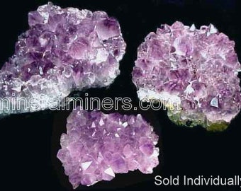 Amethyst Crystals on Matrix, Raw Amethyst, Brazilian Amethyst Crystals, Home Decor Amethyst Specimen, Purple Stone, Amethyst Crystal Energy