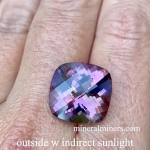 Flawless Ametrine Gemstone, 14 carat Collector Ametrine, Faceted Ametrine Gem, Natural Color Ametrine Gemstone, Genuine Ametrine Stone