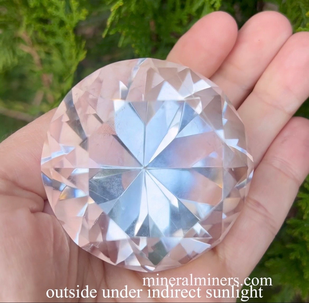 Large Quartz Crystal Gemstone, 917 carats Faceted Quartz Gem, Collector Giant Quartz Crystal, Giant Round Faceted Gemstone, Energy Giant Gem
