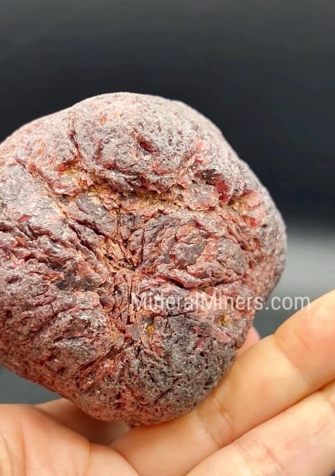 Giant Almandine Garnet Crystal, 4200ct Natural Reddish Purple