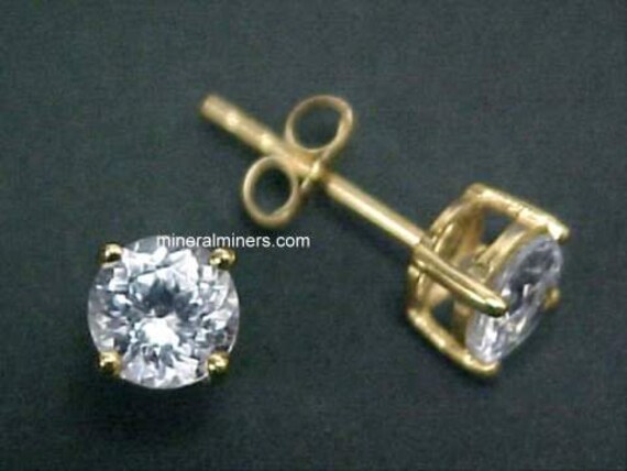 White zircon best sale earrings