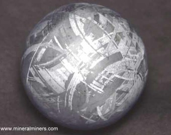 Large Etched Muonionalusta Meteorite Sphere, 32mm Meteorite Space Ball, Rare Meteorite, Collecting Meteorite Sphere, Extraterrestrial Rock