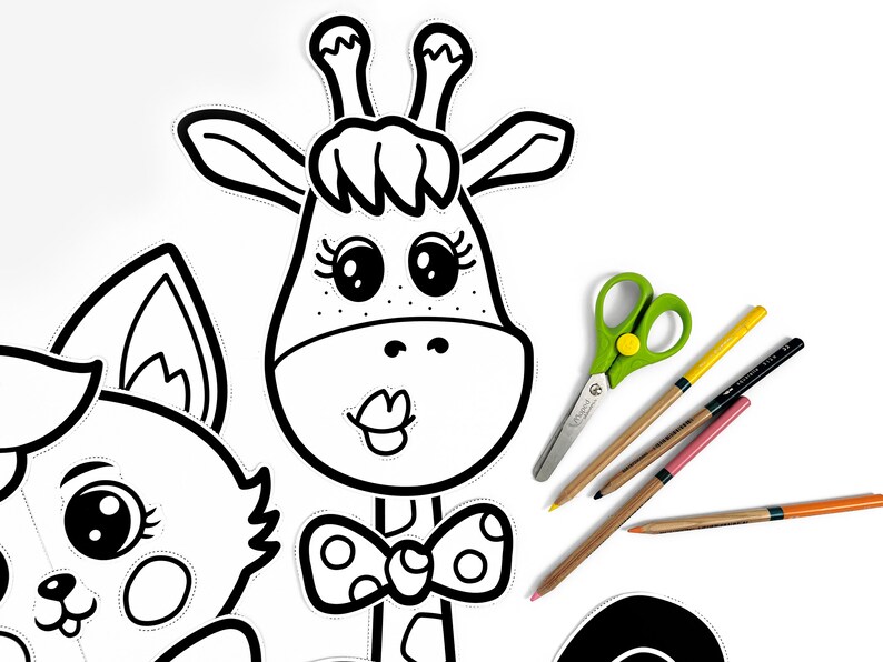 Paper Animals Printable Craft Activity for Kids Digital Download ...