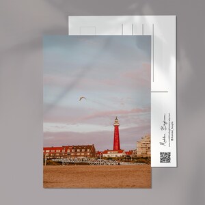 postale de phare de Scheveningen | A6 Photographie de la côte néerlandaise | Souvenir de La Haye | Cadeau de voyage côtier | Carte Pays-Bas
