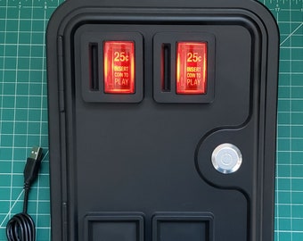 Molded Arcade Coin Door! Lots of options (Functional or Non-Functional)