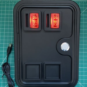 Molded Arcade Coin Door! Lots of options (Functional or Non-Functional)