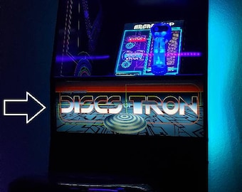 Arcade1up TRON Replacement J Panel Discs Of Tron Art!! Free Shipping!!