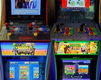 Arcade1up Custom Marquee! Premium quality Marquee with lots of Art options! High density LEDs, Thick plexi & Fully enclosed for easy install