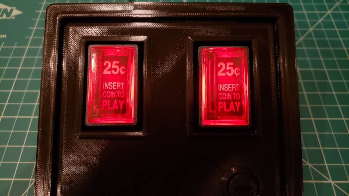 Custom 3D Printed Coin Door replica Kit for Arcade or Etsy