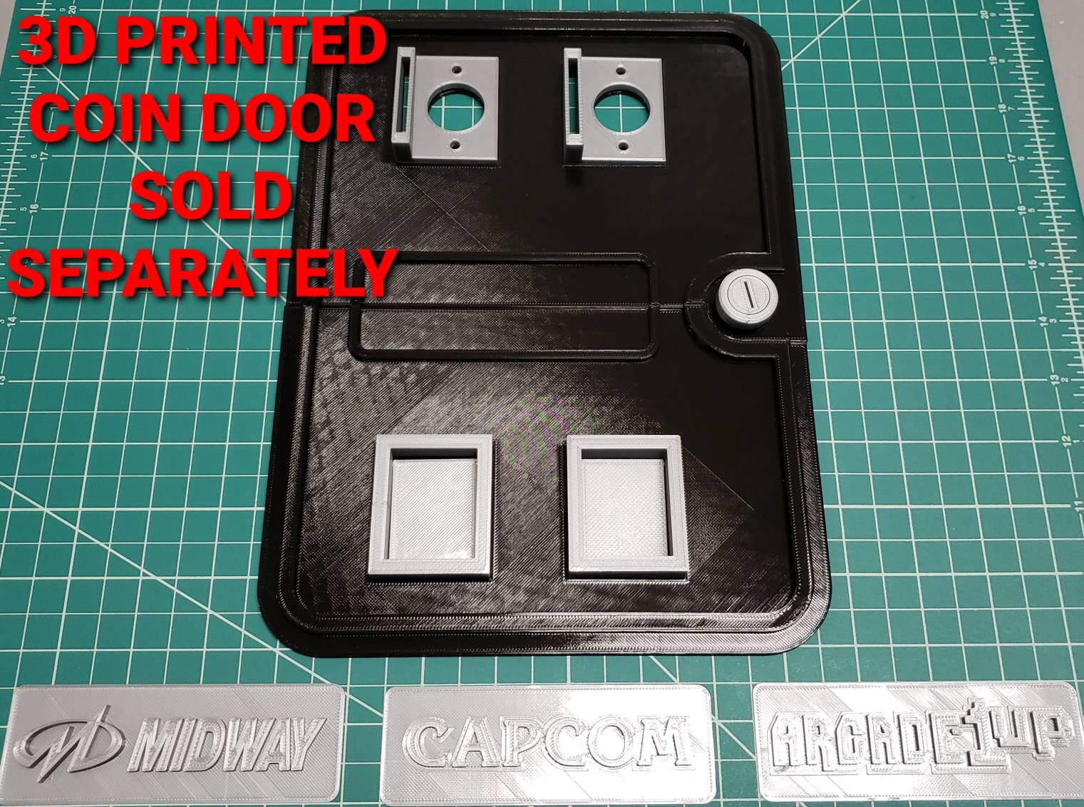 2 Arcade LED Coin Buttons With Custom USB Power Cord and Button Switch ...