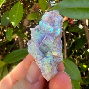 Flame Aura Fluorite, Cubic Aura Fluorite, Rainbow Aura Fluorite,Purple + Green Fluorite, Fluorite Crystal Cluster,A Grade Fluorite Specimen