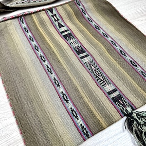 Andean Alpaca Zipper Bag, Handwoven Peruvian Shamanic Shoulder Bag, Unisex Cross Body Bag, Q’ero Coca Ceremony Medicine Bag, Chuspa Tote Bag