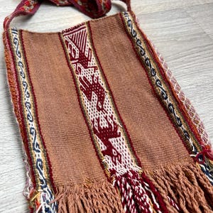 Shamanic Andean Handwoven Medicine Bag, Q’ero Chuspa Coca Bag,Unisex Cross Body Bag,Over Shoulder Purse,Handmade Plant Medicine Bag,Book Bag