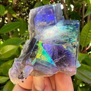 Flame Aura Fluorite, Cubic Aura Fluorite, Rainbow Aura Fluorite,Purple + Green Fluorite, Fluorite Crystal Cluster,A Grade Fluorite Specimen