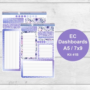 September Dashboard and Script Stickers, Kit 41B