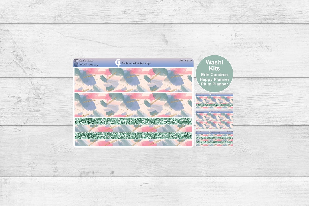 Sticker Pwp March Washi Sticker Kit Budget Sticker Kit B - Etsy