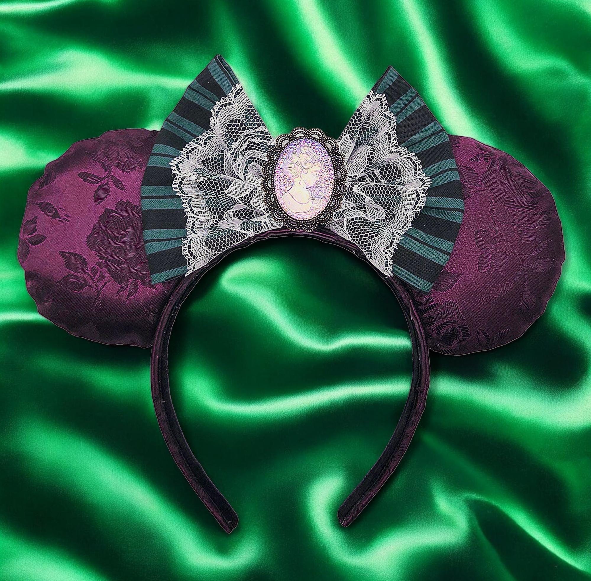 Handmade Disney Inspired Haunted Mansion Sequin Mouse Ear Headband - NWOT Haunted Mansion Mouse Ears, Disney Inspired Headband - Etsy main image 4