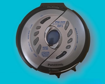 Vintage Panasonic Shock Wave Portable CD Player SL-SW415, Made in
