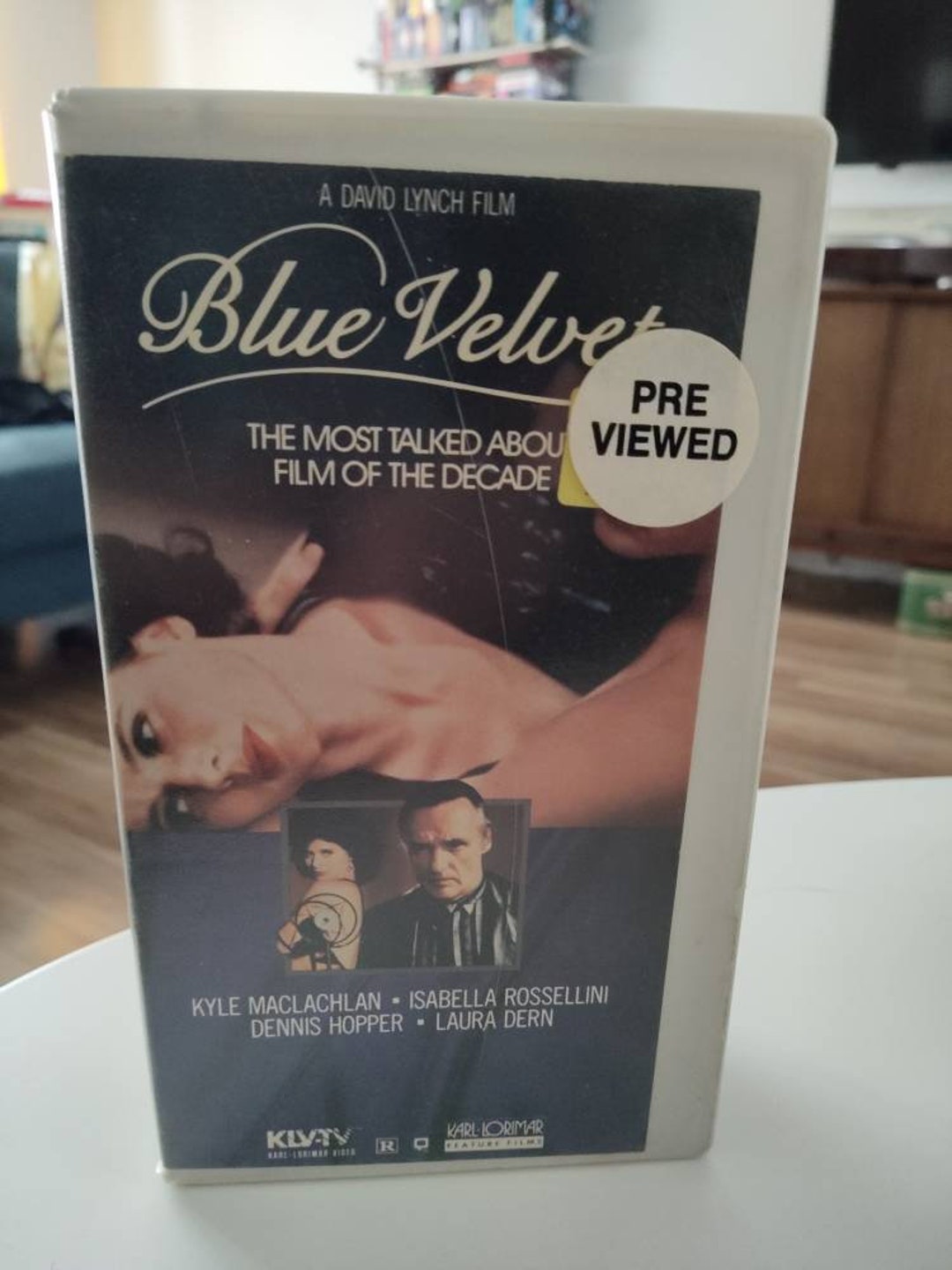 Blue Velvet VHS Cut Box Ex Rental Etsy