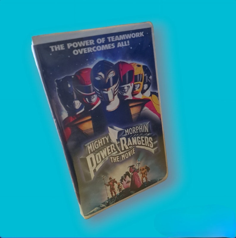 Mmpr Temwork Mighty Morphin Power Rangers the Movie - Clamshell VHS - Etsy