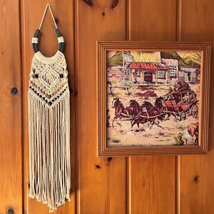 Macrame Horseshoe Wall Hanging - Beaded Diamonds | MADE TO ORDER| Free Shipping!