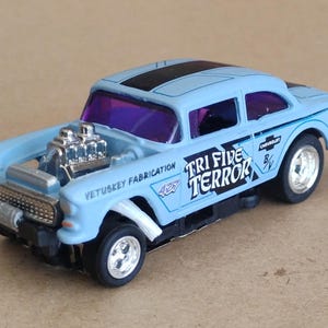 HO Scale Slot Car 55 Gasser Custom Hot Wheels Conversion Tri Five Terror