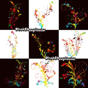 Happy Valentine&#39;s Day, watercolour, rainbow, floral swirl, celebration, pride, clipart, free commercial use,