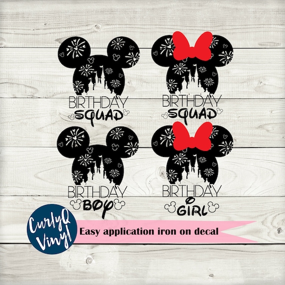 Disney Squad Disney Shirt Decal, DIY, Iron On, Disney Heat Transfer,  Aviators, Mickey, Minnie, Disneyland, Family, Matching, HTV 