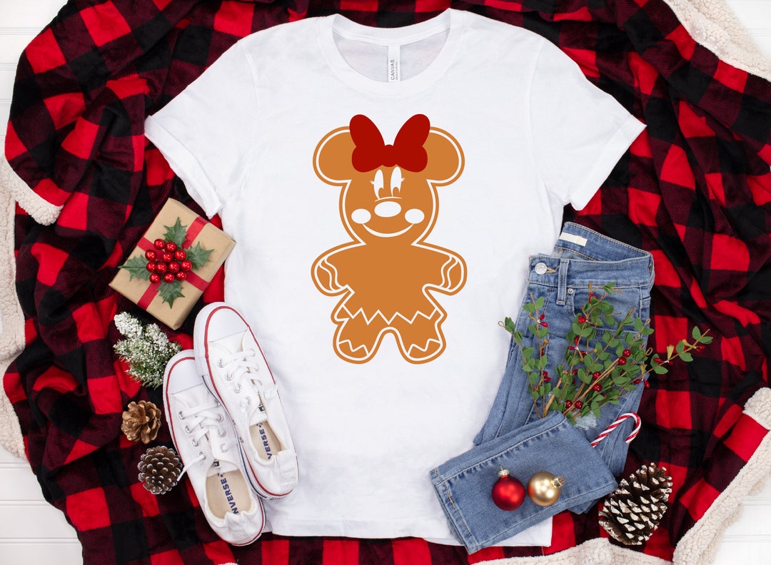 Disney Christmas Iron on Decal, Gingerbread Mickey, Gingerbread Minnie
