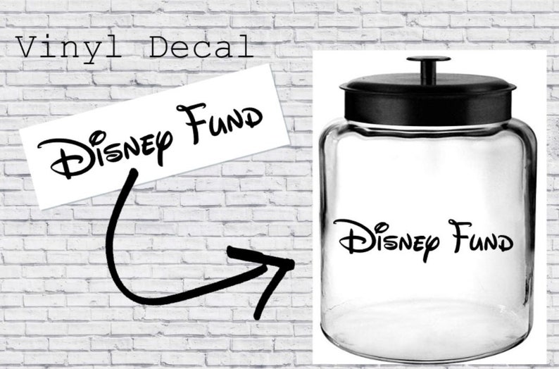 Disney Fund Decal Disney Saving Disney Money Disneyland Etsy