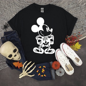 Mickey mouse skeleton, iron on, disneyland shirts, minnie mouse, disneyland, halloween, disney shirt, diy, skeleton, disney world shirts