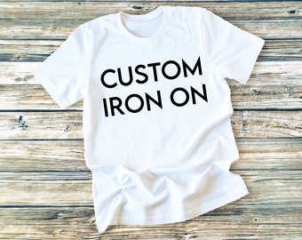 Custom iron on heat transfer vinyl decal, DIY, customize, choose, shirt decal, shirt vinyl, matching shirts, family reunion, HTV