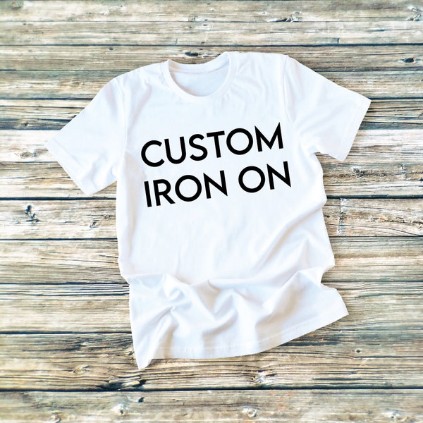 Custom iron on heat transfer vinyl decal, DIY, customize, choose, shirt decal, shirt vinyl, matching shirts, family reunion, HTV