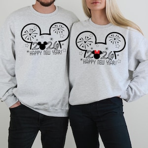 Disney iron on, happy new year, Mickey, Minnie, 2026, celebrate, heat transfer, Disneyland, Disney World, matching shirts, fireworks, diy