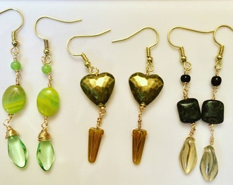 Gold Heart Earrings