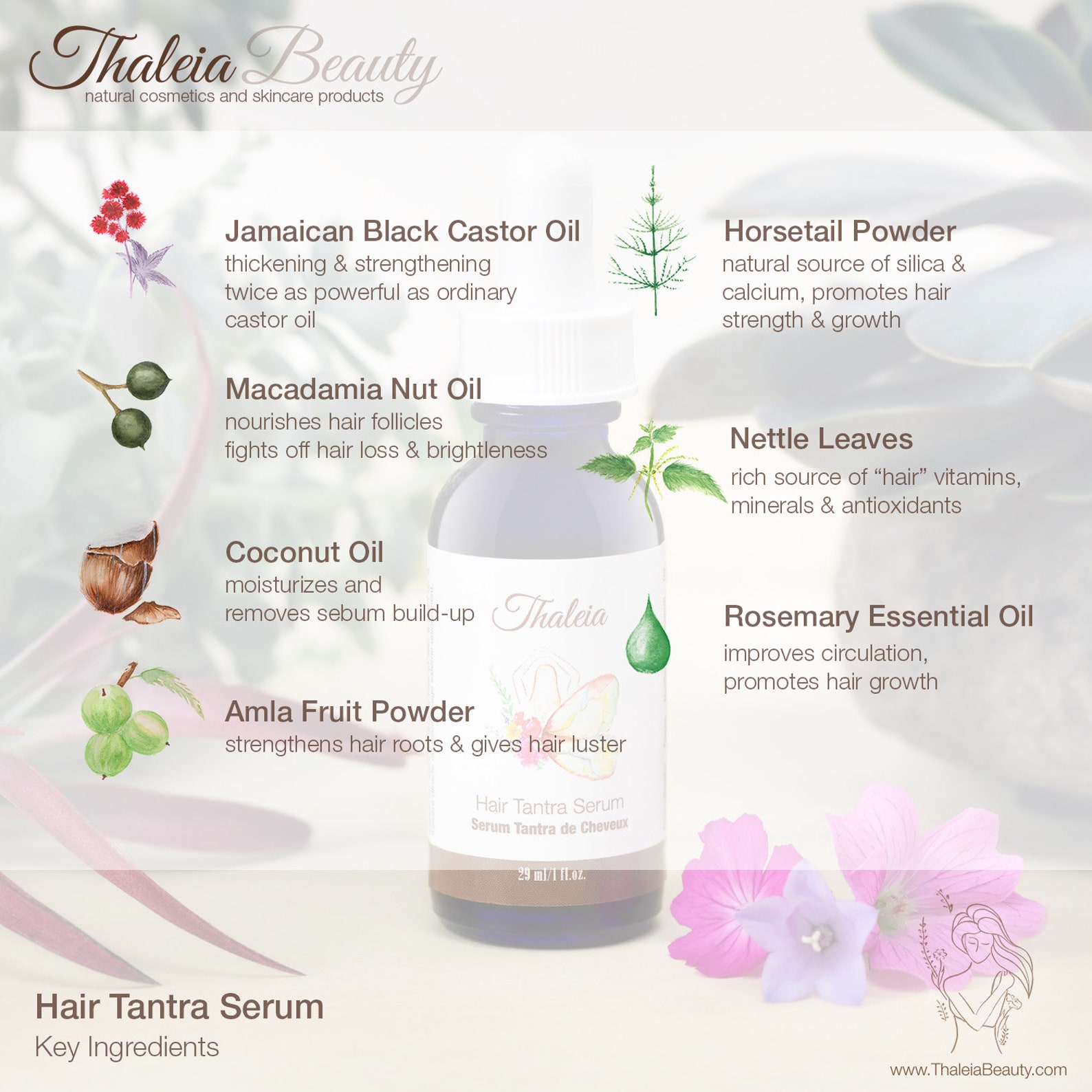 Black Castor oil hair serum hair growth serum hair Etsy